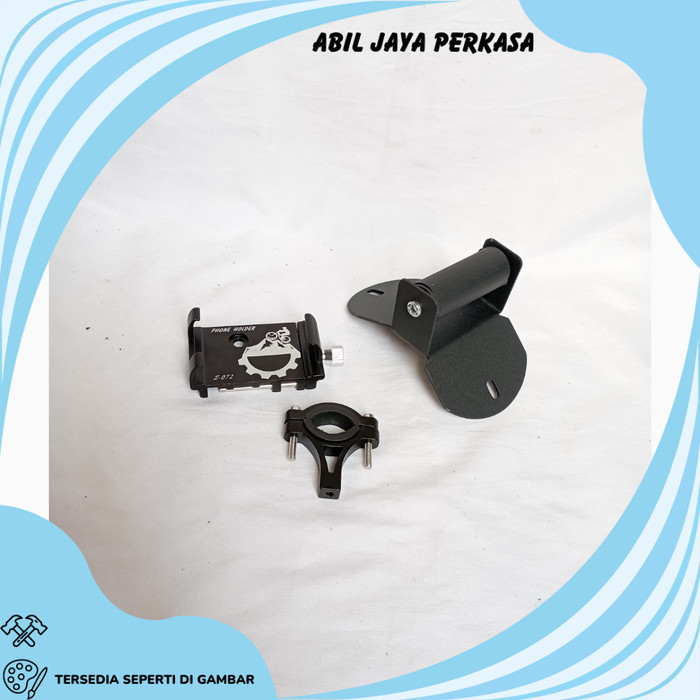 PAKET HOLDER GPS HP NMAX NEW PHONE HOLDER ALUMUNIUM STANG MOTOR BRAKET BRACKET BREKET HOLDER HANDPHO