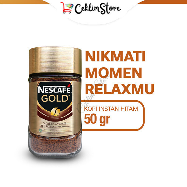 

NESCAFE GOLD Kopi Instan Kopi Hitam Jar 50gr