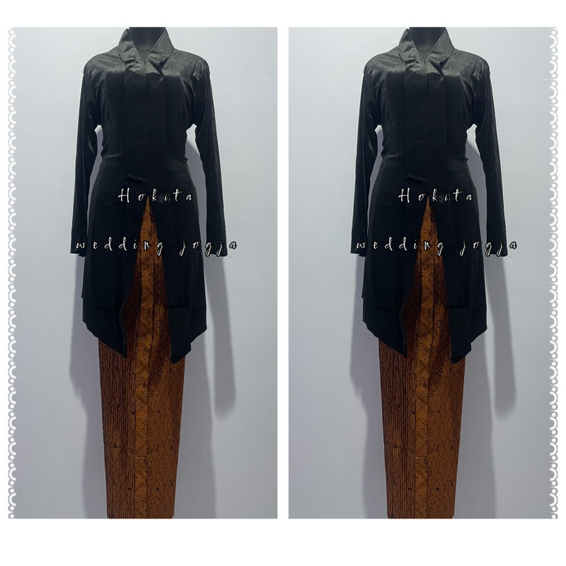 Atasan Kebaya Bluru Kartini polos Tunik