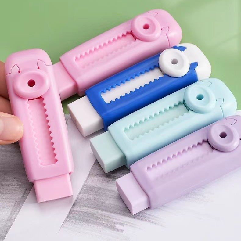 

SMM Penghapus Pensil Dorong Warna Pastel Penghapus Mekanik Lucu Mechanical Eraser Push & Pull Retractable Perlengkapan Sekolah Anak Sliding Eraser Hapusan Mekanik Warna Lucu Tidak Meninggalkan Serpihan