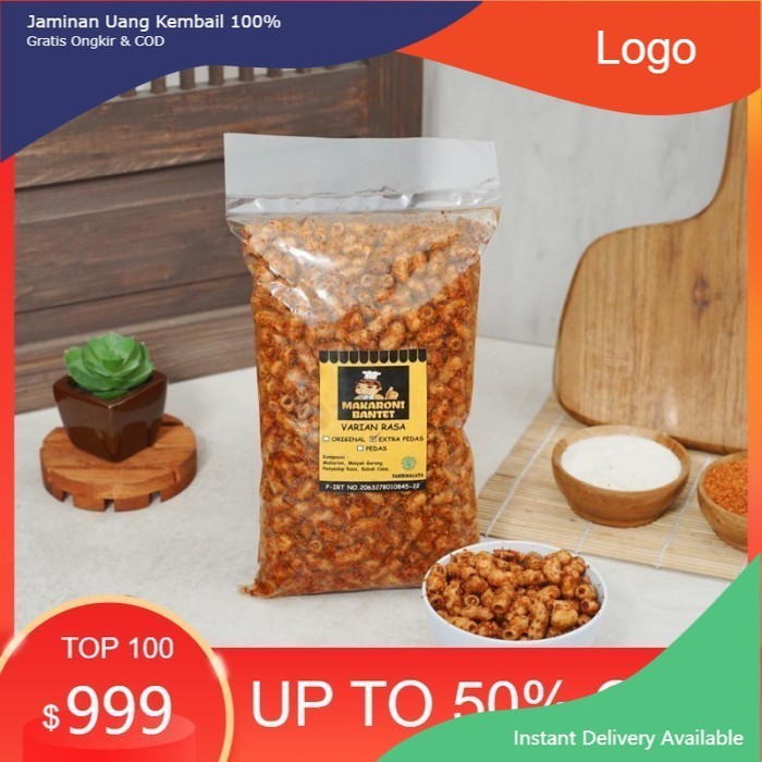 

TA9 ( GRAM) MAKARONI BANTET TASIKMALAYA CAP KOKI - MAKRONI BANTET /