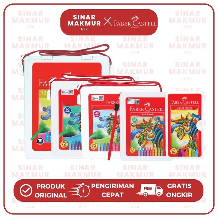 

Hexagonal Crayon/Oil Pastel 48 Warna Faber Castell (Set) RB9