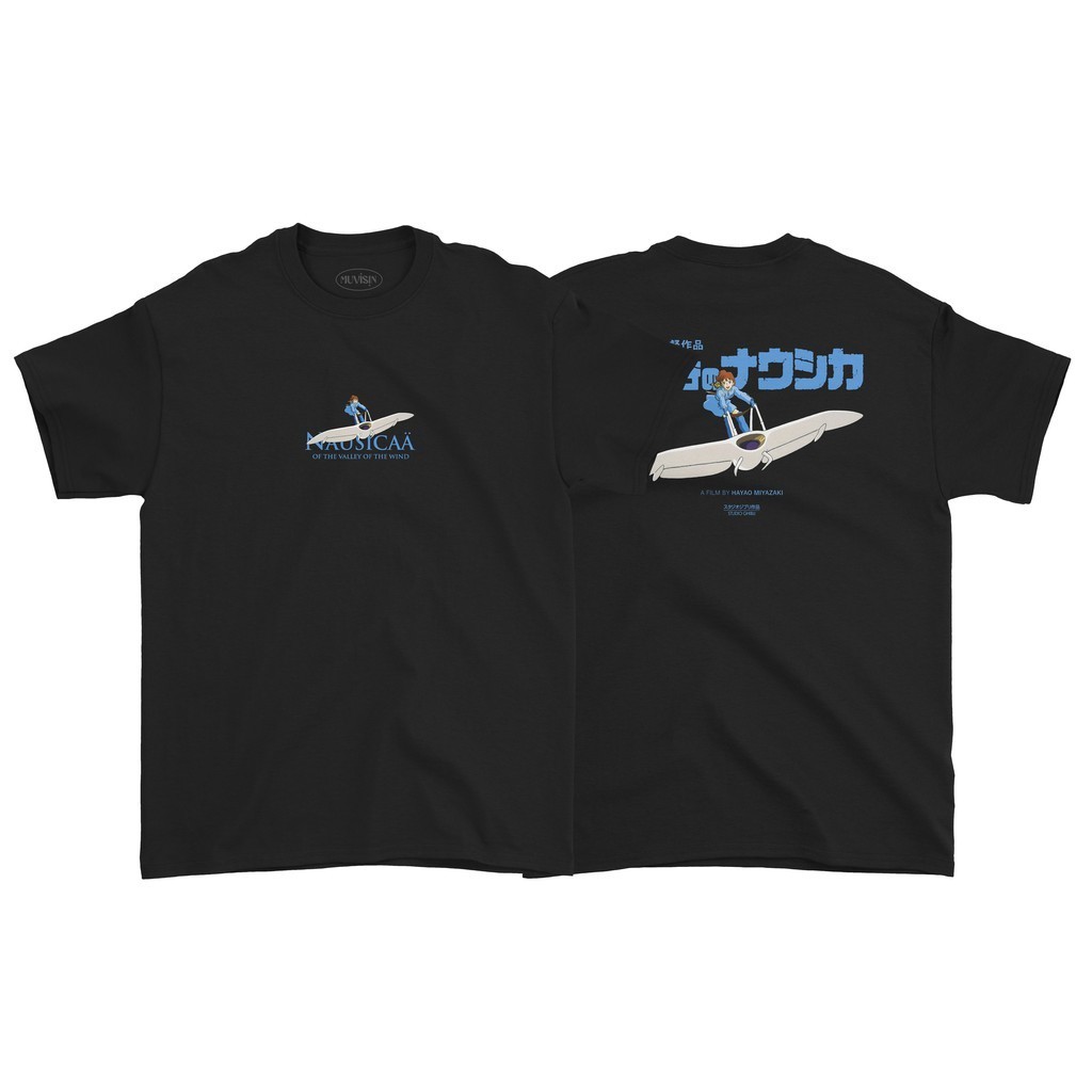 Original Design cotton Kaos Nausicaä of the Valley of the Wind Studio Ghibli Movie Shirt