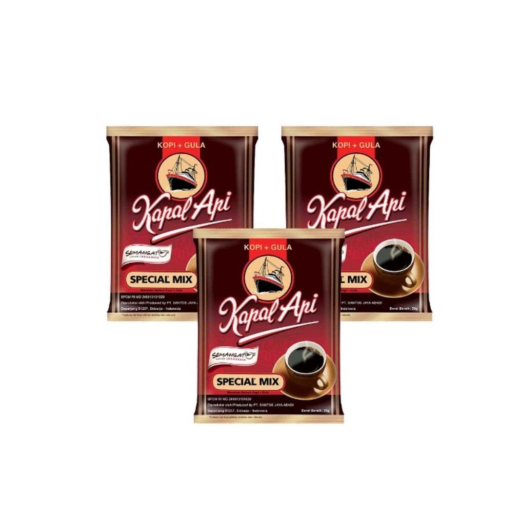 

(MIX) Kopi Kapal Api Mix Kopi Hitam 1 Renceng 10 Sachet 23g