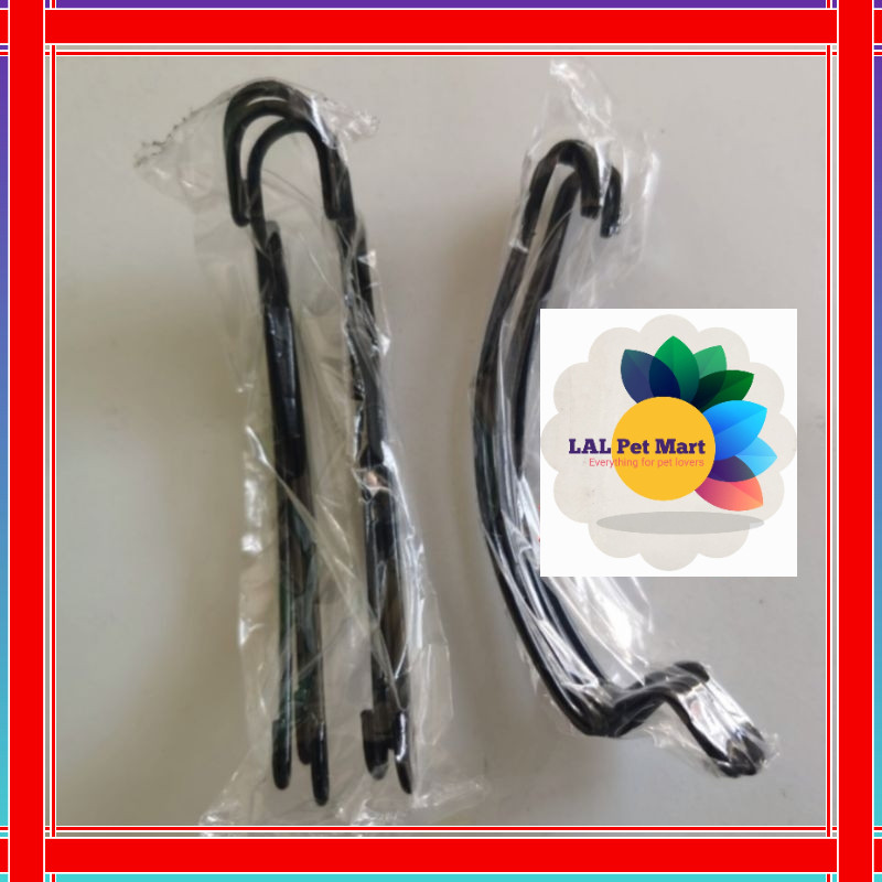 Klem tebok kawat besi isi 3 jepitan klem sangkar lovebird pleci dll