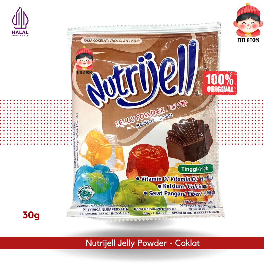 

Nutrijell Jelly Powder Bubuk Coklat 30g