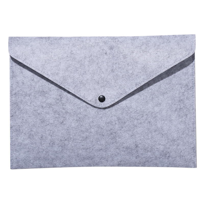 

Simple A4 Big Capacity Document Bag pad Business Briefcase File Folders Chemical Felt Filing Product 2 Colors Available