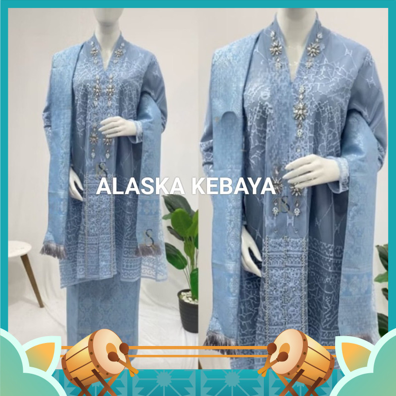 Baju Wanita Modern Keren Kekinian Kondangan Acara Formal / a.k/SET KEBAYA SONGKET SELENDANG V KARTIN