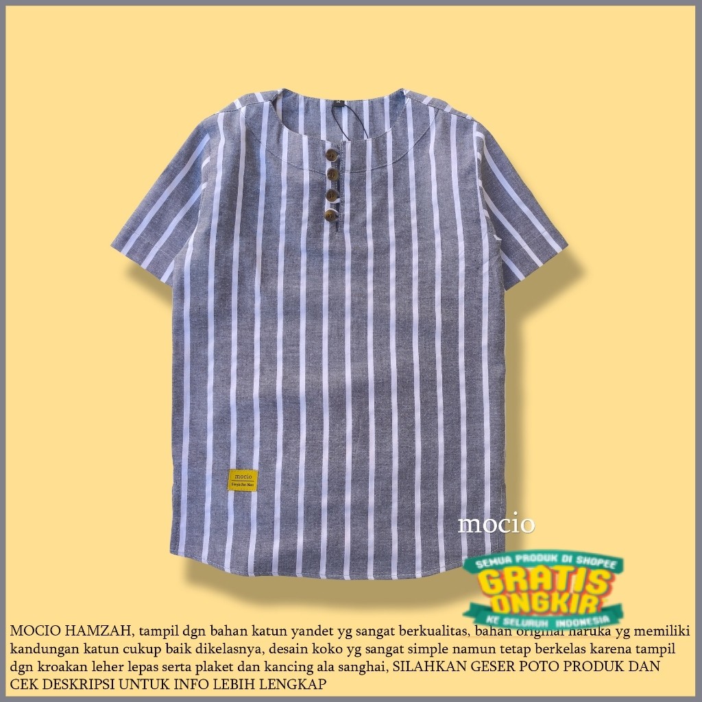 MOCIO HAMZAH - usia 1-12th - koko anak - kurta anak - kemeja anak - baju koko anak - kemeja koko ana
