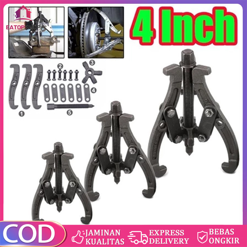 

Treker 3 Kaki/4"/4 Inci/4 Inch/100MM/ Treker Bearing 3 Kaki/Dapat Diganti Dengan Dua Cakar/Tiga Cakar/Gear Puller/3 Jaw Tracker/Alat Melepas Bearing/Alat Melepas Laher/Alat Pencabut Bahan Berkualitas Tinggi Alat Pencabut Bearing Laher COD Ready Stock
