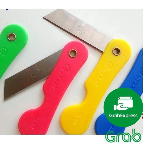 

(Satuan) CUTTER LIPAT MINI / PISAU LIPAT KECIL / SILER CUTER WARNA - WARNI