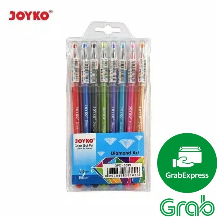 

Pulpen gel 10 warna Merk Joyko diamond art murah
