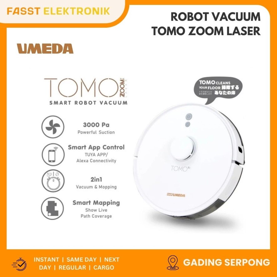 UMEDA Zoom Laser Robot Vacuum