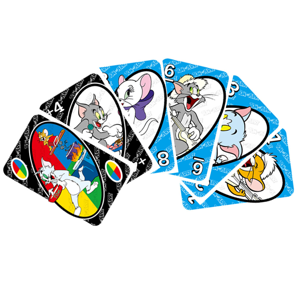 Anime UNO Games TOM AND JERRY Card Game Family Funny Entertainment Board Game Poker Cards Game Gift 