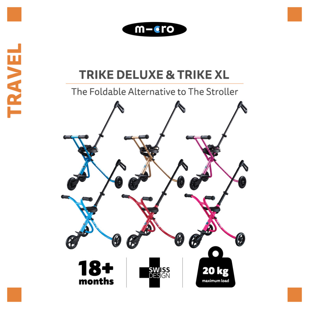 Micro Trike - Stroller Dorong Anak Praktis