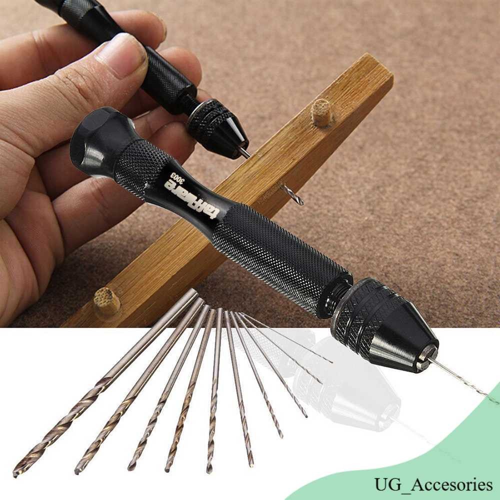 

Taffware Bor Tangan Manual HSS Twist Drills dengan 10 Mata Bor - 3003