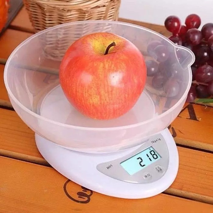 Timbangan Mangkok Digital 5KG B05 Timbangan Dapur Tepung Kue Gula 5 KG Electronic Kitchen Scale