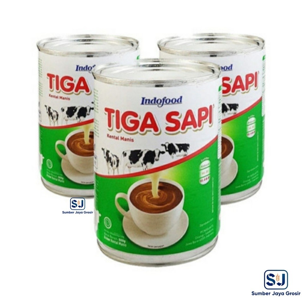 (NDMIO) KENTAL MANIS TIGA SAPI 370GR SACHET 37GR