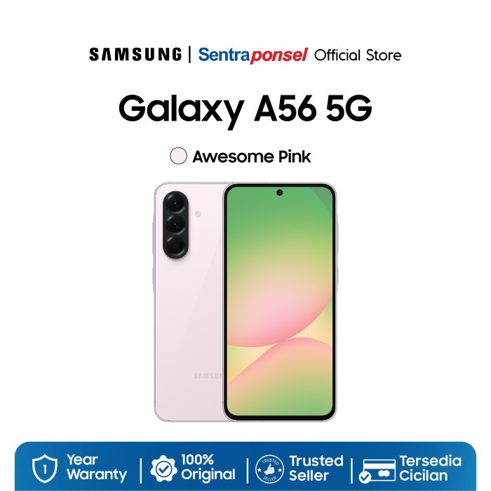 Samsung Galaxy A56 5G 8GB/128GB 8GB/256GB 12GB/256GB - Garansi Resmi - Awesome Pink, 8GB/128GB