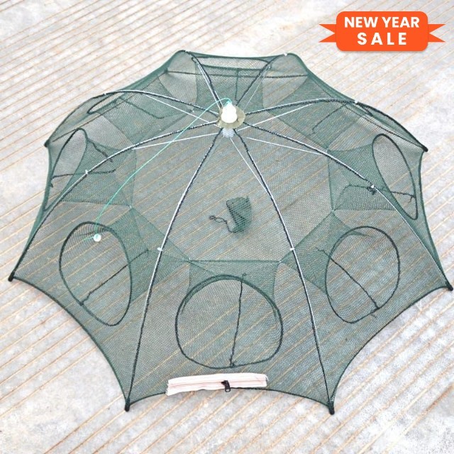 Perangkap ikan / Bubu ikan / jebakan jaring Ikan udang 8 Lubang