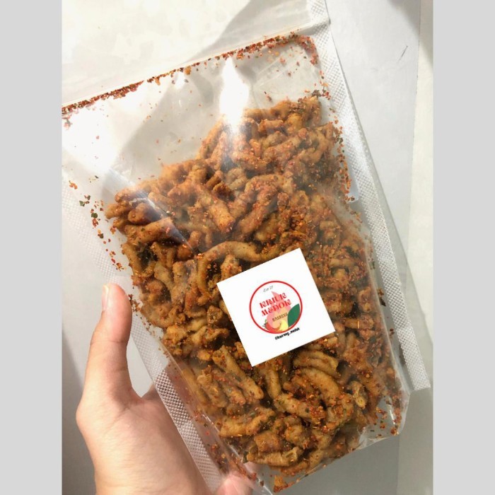 

AZ Kripik Usus 1 kg Kripsus Pedas Daun Jeruk/Pedas Asin/Original - Pds Daun Jeruk, 1kg