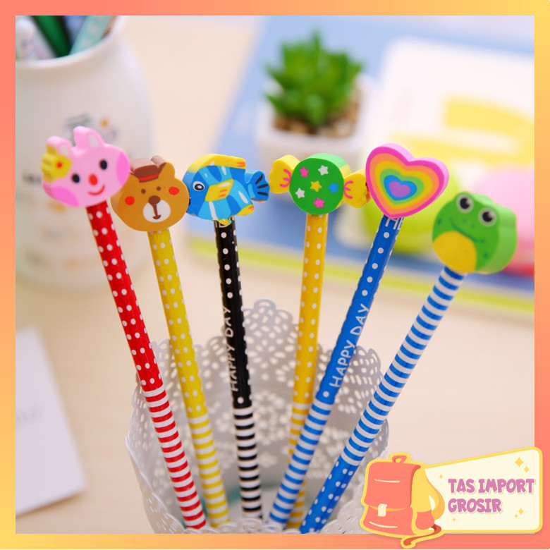 

Tas Import - S5691 Pensil Penghapus / Pensil Karakter + Penghapus Pensil Lucu / Pensi Ada Penghapus Karakter Unik Lucu / Pensil Fancy Souvernir