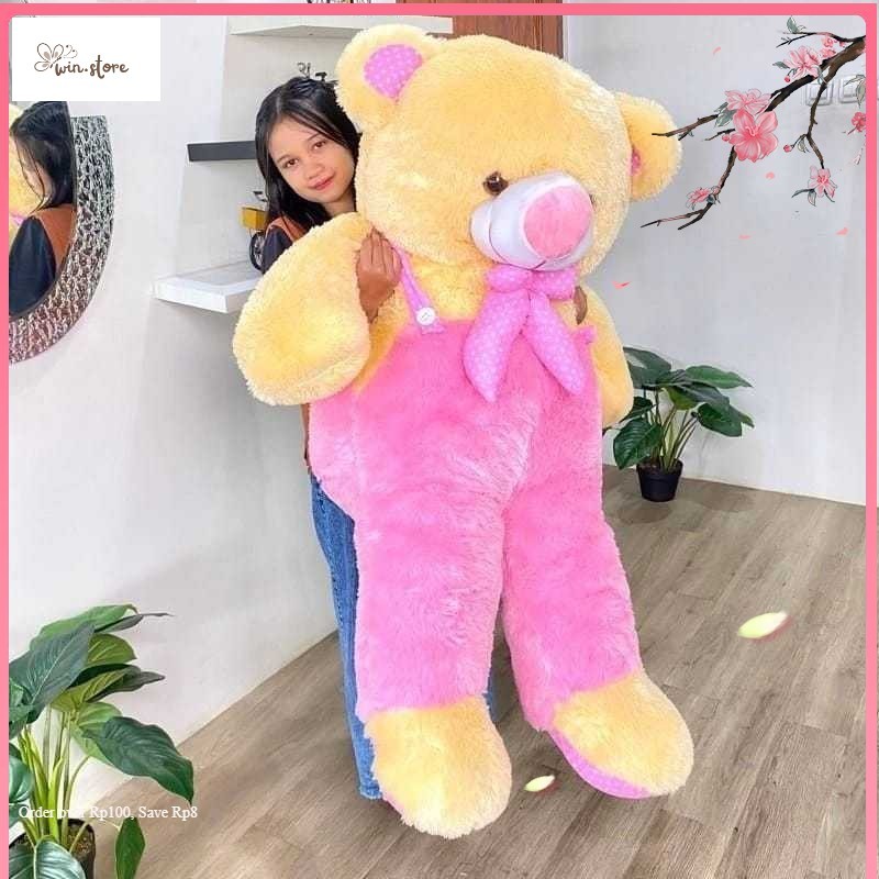 Boneka Jumbo Teddy Bear Beruang 1 Meter boneka beruang jumbo boneka comel