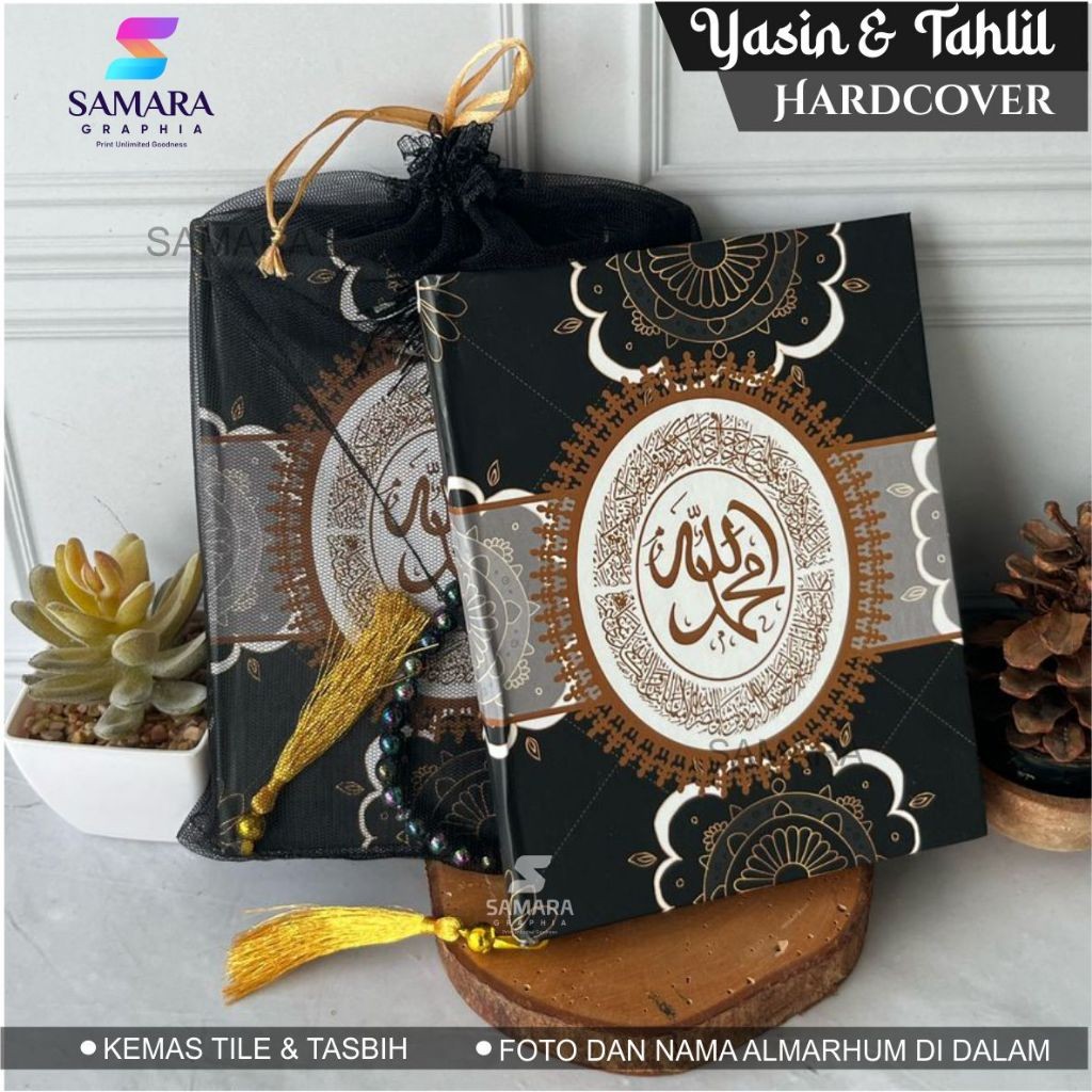 Cetak Buku Yasin dan Tahlil Hardcover custom lengkap  Foto Almarhum SHANUM 7