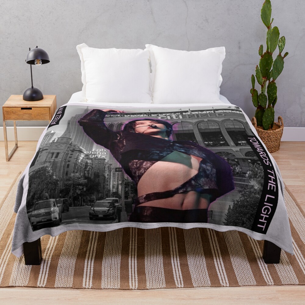 Towards The Light Tour Seonghwa Ateez in New York Throw Blanket anime Giant Sofa Thermals For Travel