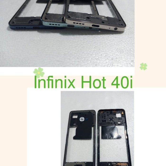 LW Bazzle Bezzel Tulang tengah tulang mesin Infinix hot 40i