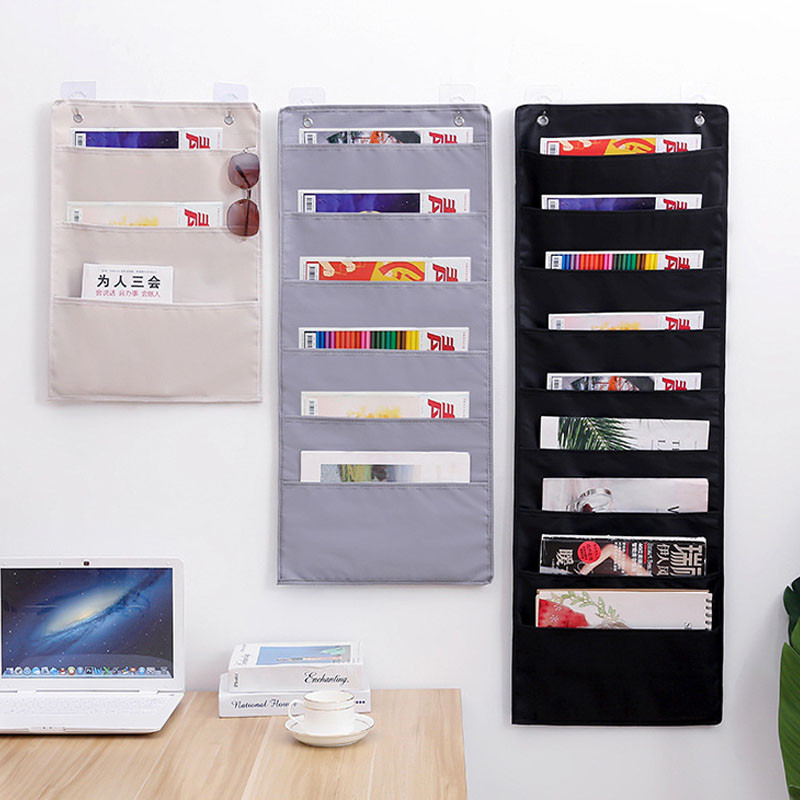 

Document Hanging Storage Bag Oxford Cloth Storage Pocket Chart Hanging File Folding Holder Cascading Fabric Organizer For Office