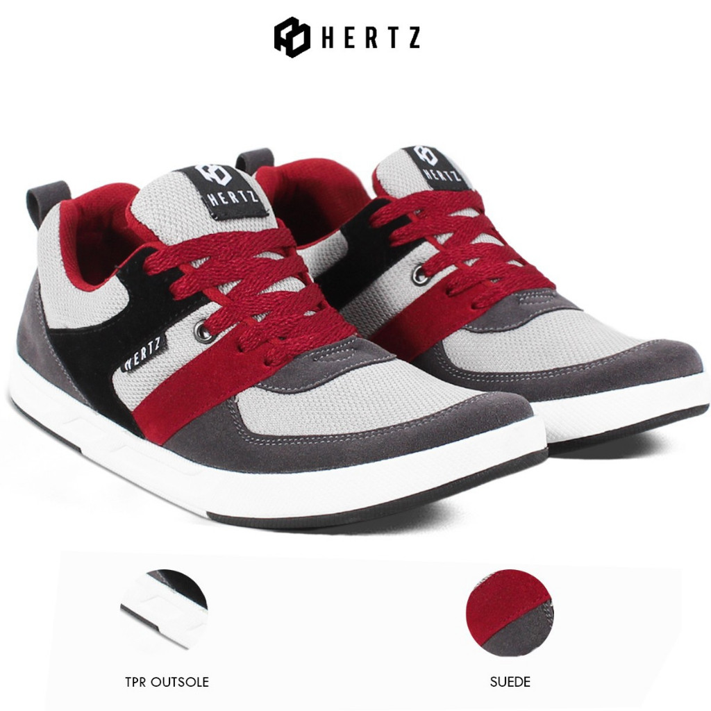 Hertz - Sepatu Sneakers Pria H 3787 Brand Hertz Sepatu Kets Cowok Kekinian Harga Murah Berkualitas -