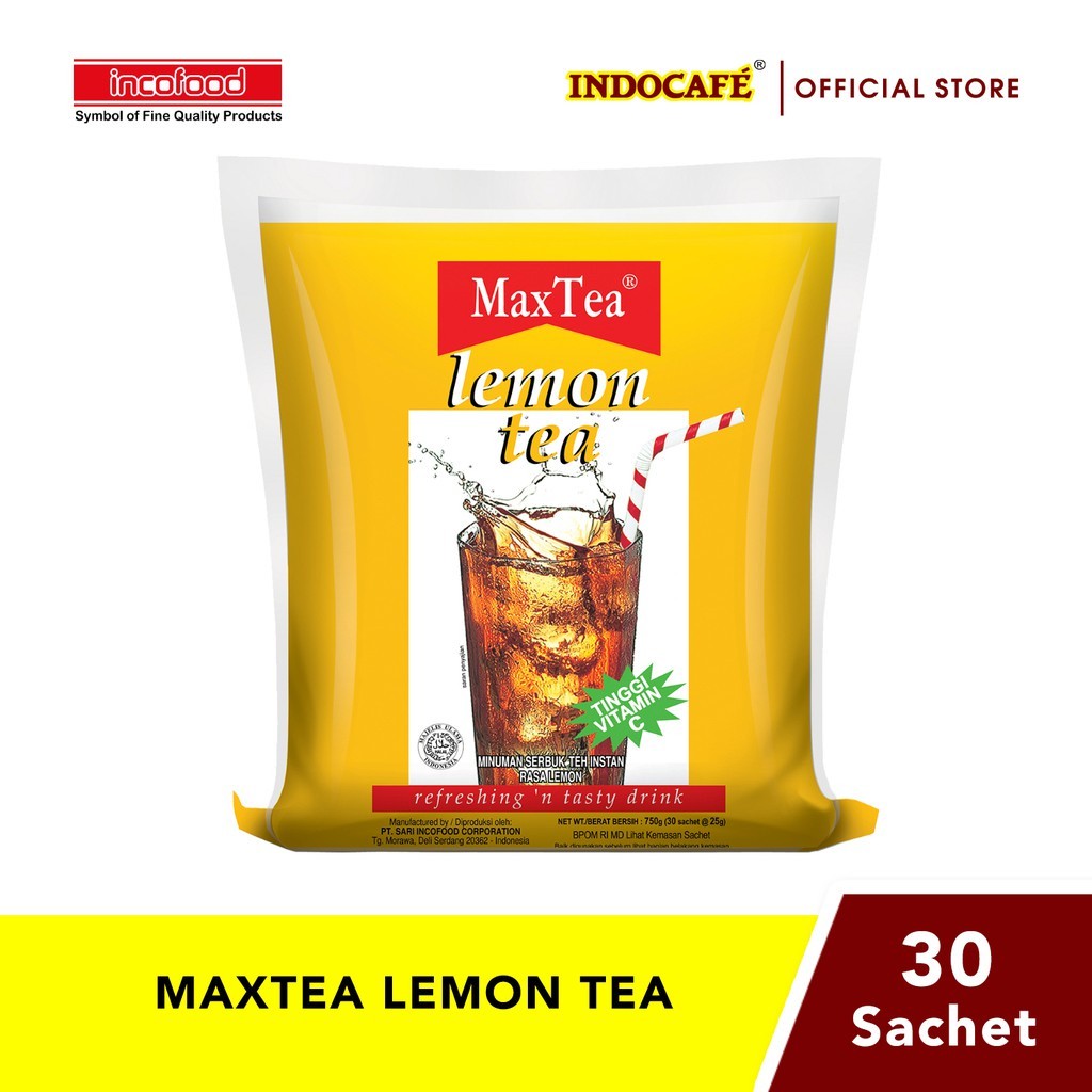 

pekanbaru / MAX TEA LEMON TEA (25 GRAM X 30 SACHET) / MAXTEA