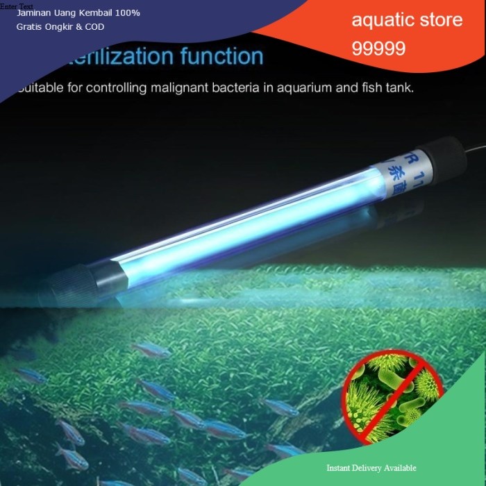 lampu uv aquarium 9 watt ARMADA AM UV 9 WATT 9 W UV LAMP