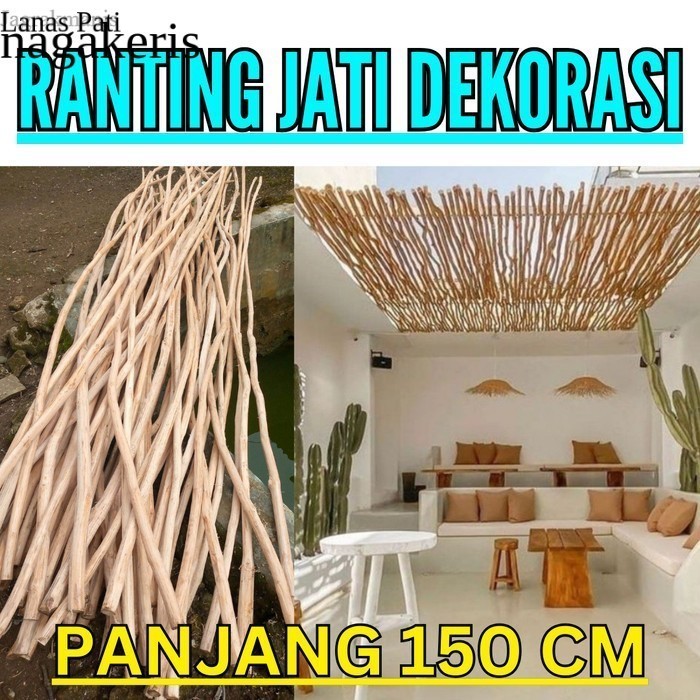 

kayu ranting jati Bahan Atap Dekoratif nuansa abstrak murah FXN7 XD6