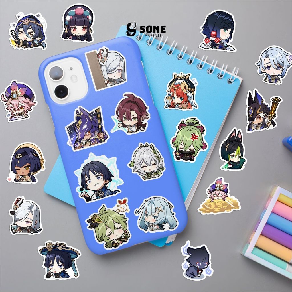

Stiker Anime Genshin Impact Paper Vinyl Dekorasi Laptop Koper Tumbler DIY