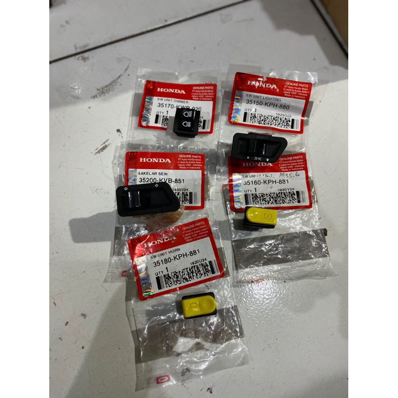 Saklar tombol set honda beat karbu ori original bro bandung