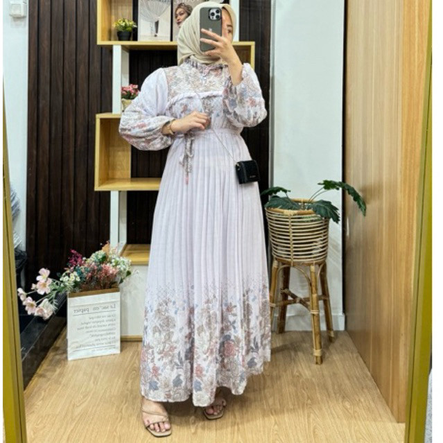 Fatunhijabs - Nadeera Dress maxi - Gamis ceruty