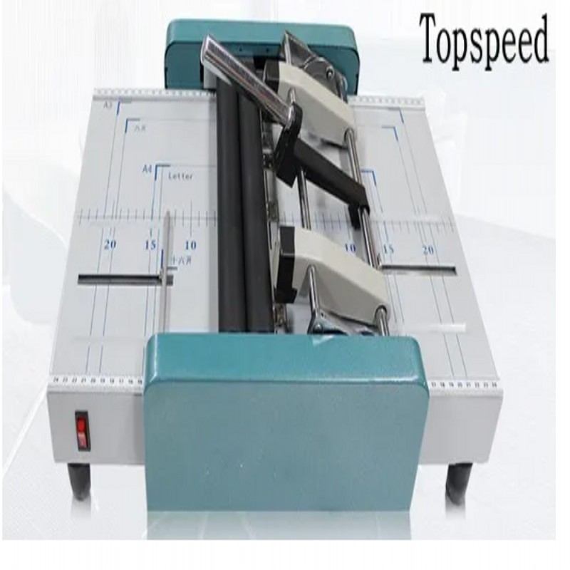 

Booklet Pamphlet Broshure Binding Machine Electric Saddle Stapler and Paper Folding Machine 2 in 1 Max A3 size