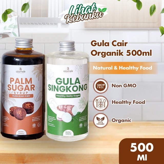 

ALAMEE Gula Aren Cair Singkong Ketela Palm Sugar Cair Organic Organik Pure Murni Sirup Pemanis 500ml LIHAT KEBUNKU