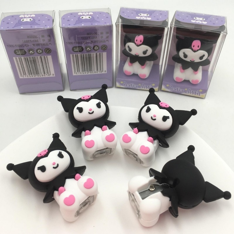 

Sanrio 16pcs Kuromi Sharpener Stationery Anime Sanrio A Girl's Heart Pencil Planer, Pencil, And Plane Stationery Wholesale