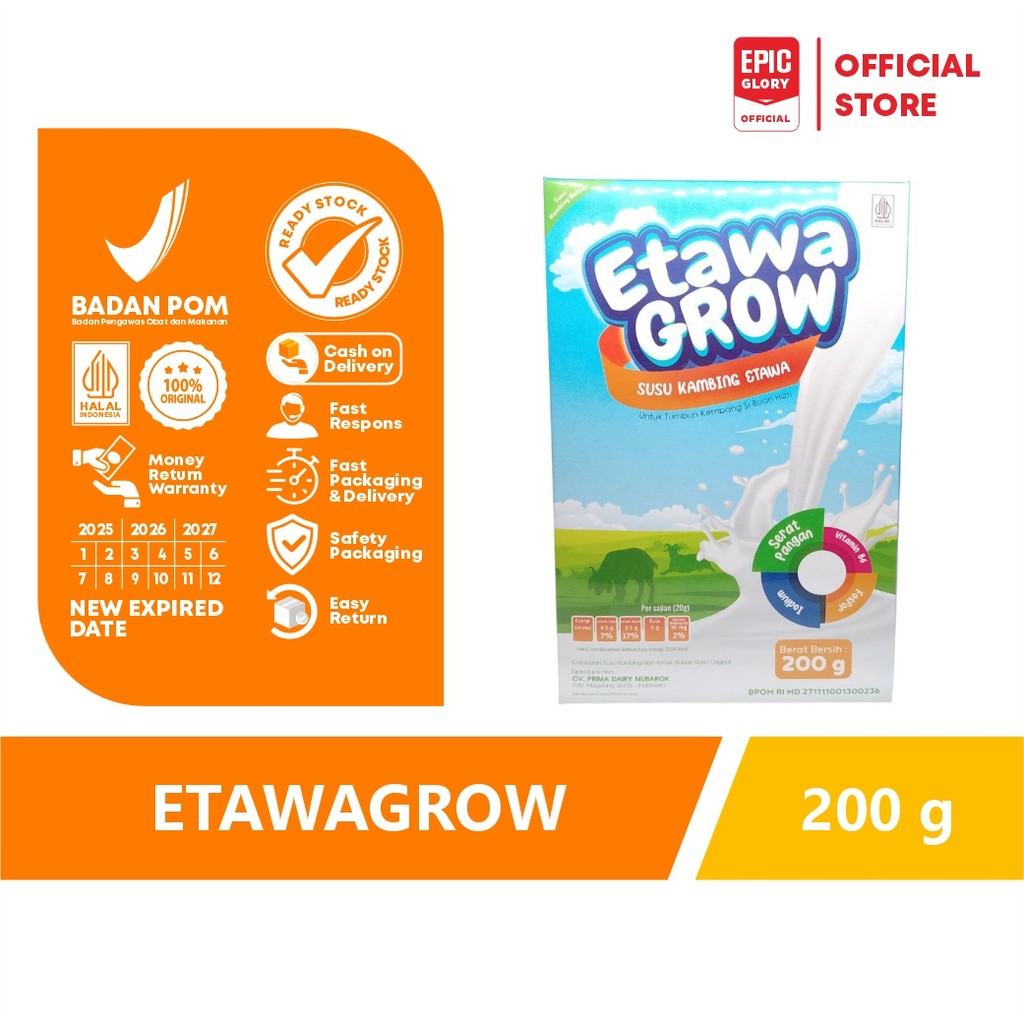 

Susu Etawagrow 200 gram 1 box asli original