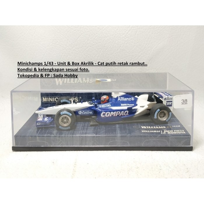 Minichamps 1/43 Williams F1 Team Williams BMW FW24 Compaq No 6 J.P. Montoya