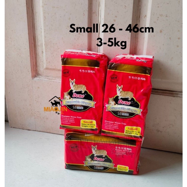 Pampers / Diapers Popok Anjing Kucing Small S Kecil Pempers Cat Dog Anak Puppy DONO