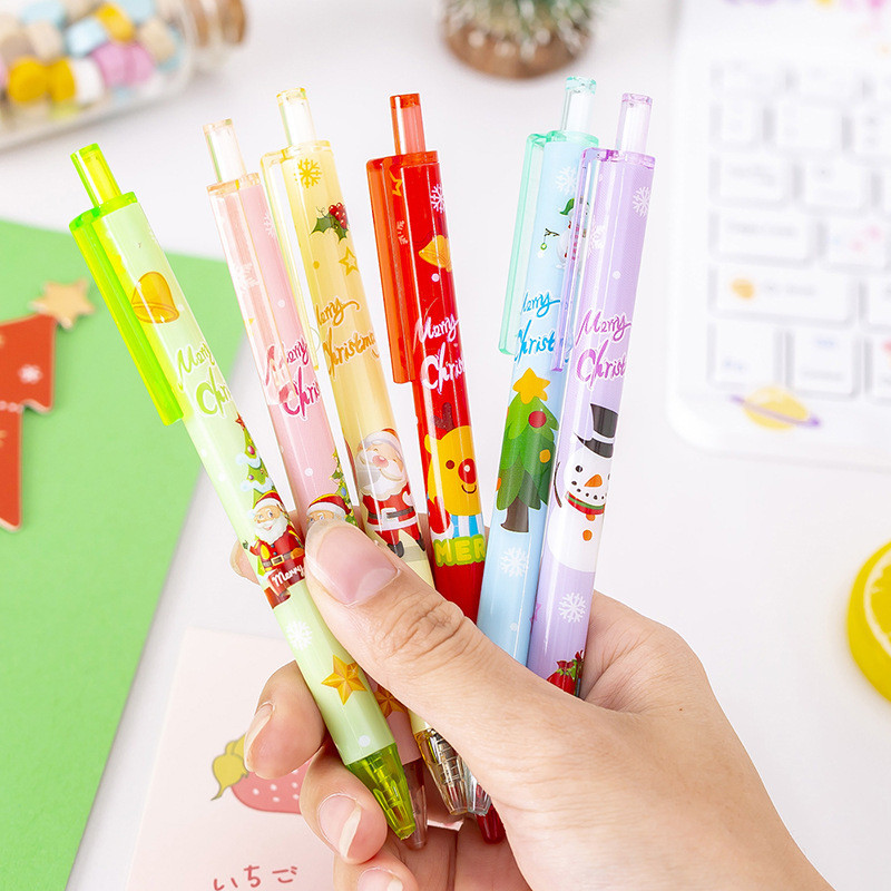 

6 Piece Cute Gel Pen Cartoon Gift Press Stationery Funny Pens