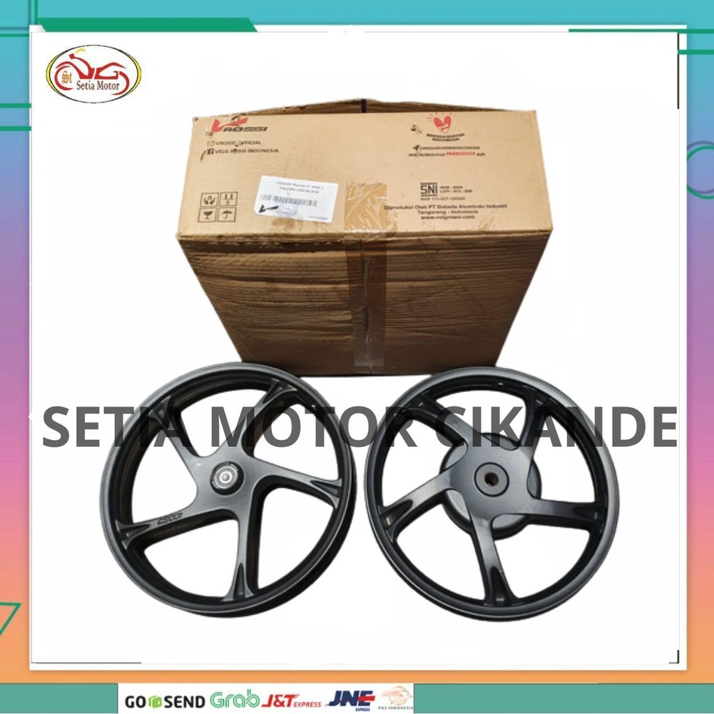 Pelek Velg Racing Mio J Mio Gt Soul Gt 115 140/160-14 Black Venom Macho V-Rossi