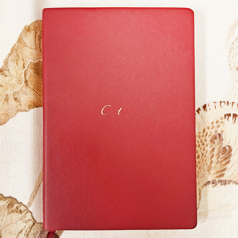 

AGD Red Color Classic Golden CT & Leather & Quality Paper Carefully Crafted Luxury Notebook Writing Stylish 146 Size