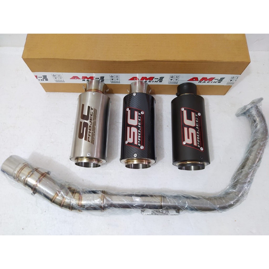 Knalpot SC Project CRT Carbon All New Kawasaki Ninja 250 SL 250SL RR Mono Pulsar  Full System Racing