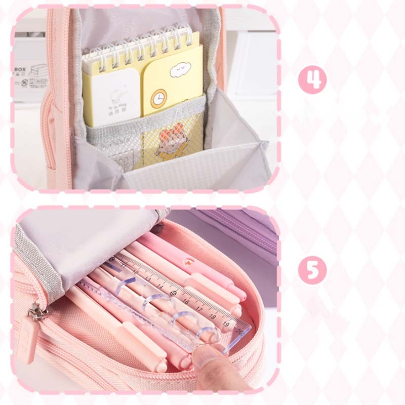 

YEN 3D Model Tas Lucu Korea Kapasitas Besar Anak Tempat Pensil Kotak Pensil Anak Sekolah Pencil Case