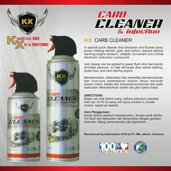 Pembersih Karbu Karburator Injeksi Motor Carbu Carburator Injection Cleaner KX MotorZone